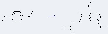 Benzenebutanoic acid,2,5-dimethoxy-g-oxo- can be prepared by 1,4-dimethoxy-benzene.
